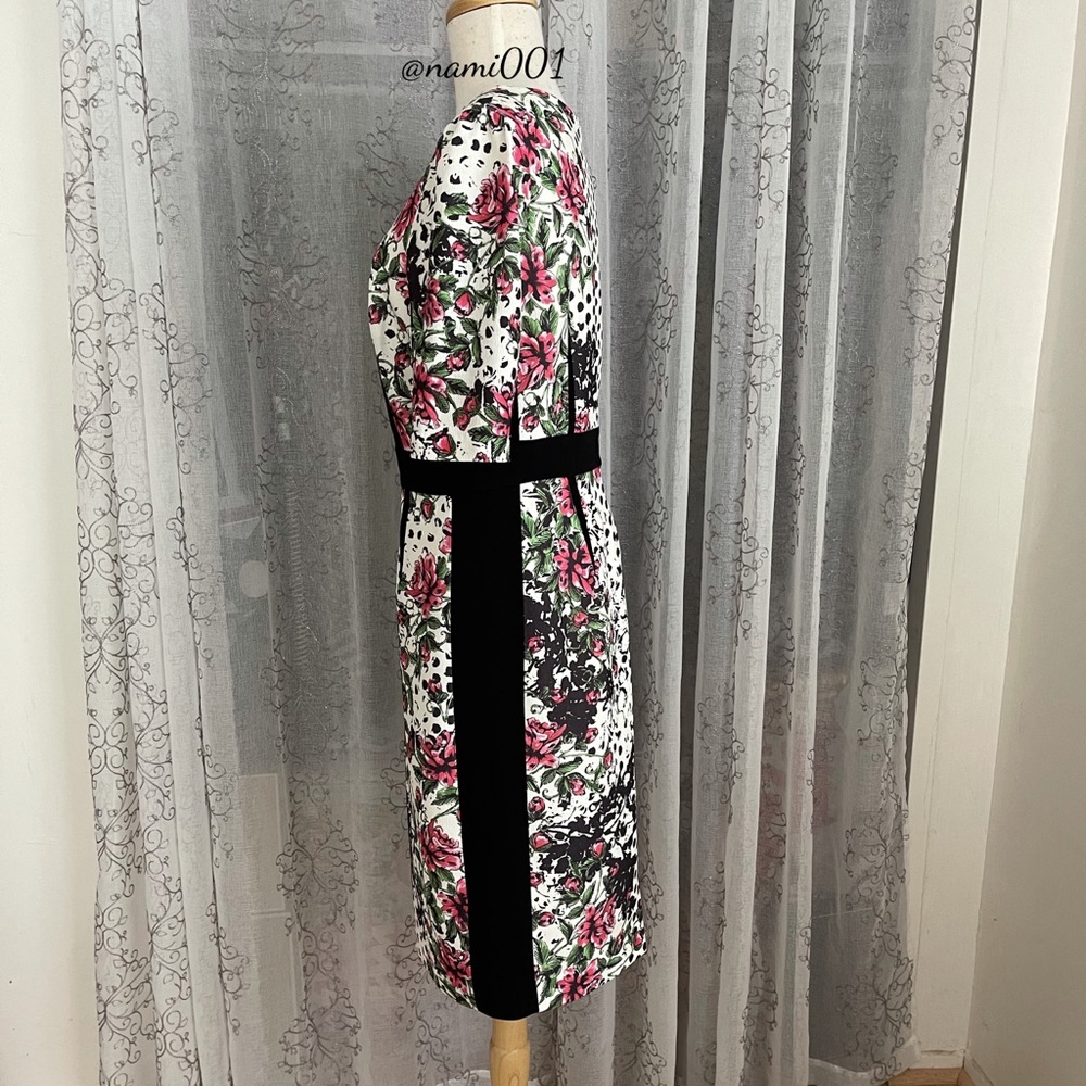 Rickie Freeman for Teri Jon Floral & Polka Dots Dress - Picture 5 of 7